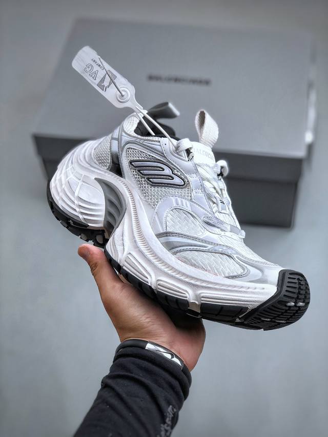 Vg版本 法国高端奢侈品牌-巴黎世家balenciaga Cargo Sneaker 10Xl船型系列低帮复古阔型厚底底姥爹风潮流百搭休闲运动鞋 尺码：35-4