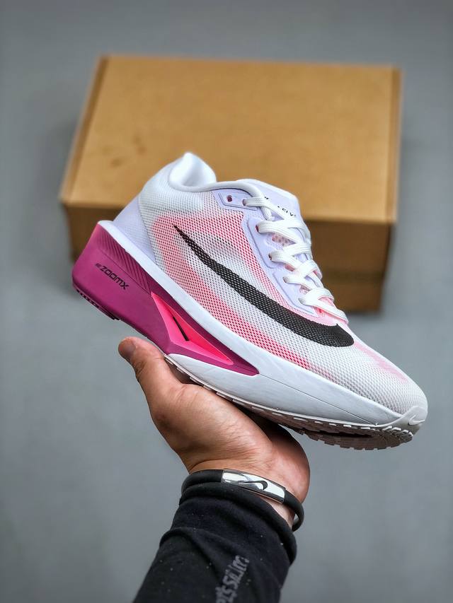 Nike Zoom Fly 6 Premium White Black Purple 飞行6代马拉松系列低帮透气休闲运动慢跑鞋“白黑紫”Fn8454-100 尺