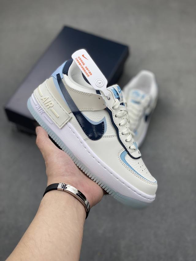 Nike Air Force 1 Low 07 Shadow 马卡龙 米蓝 原楦头原纸板 打造纯正低帮空军版型 专注外贸渠道 全掌内置蜂窝气垫 原盒配件 原厂中