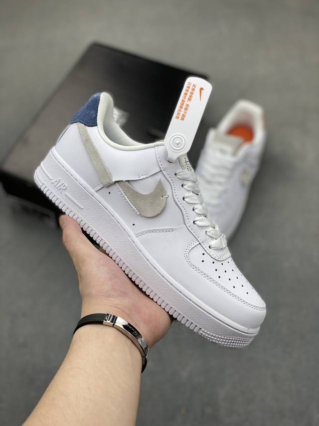 工厂套现 福利特价 原本地160版本 公司级nike Air Force 1 '07 Low “空军一号 低帮 运动鞋 休闲鞋 折边针车 工艺难度大 原楦头原纸