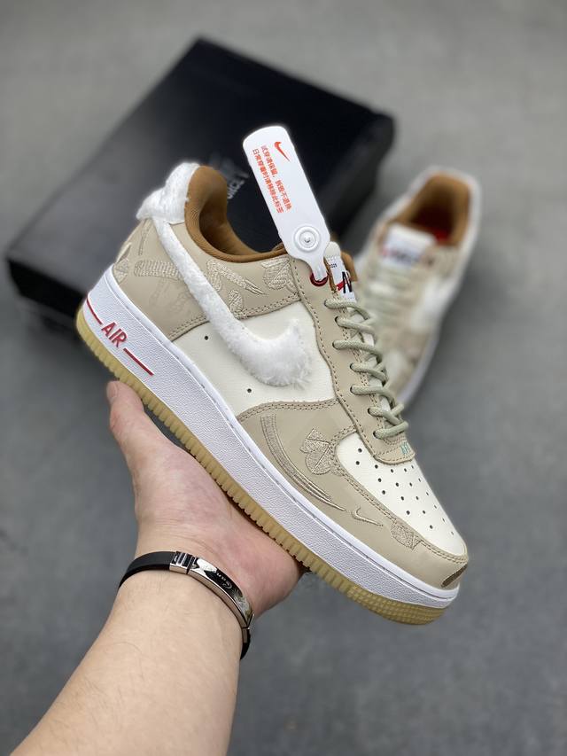 工厂套现 福利特价 原本地160版本 公司级nike Air Force 1 '07 Low “空军一号 低帮 运动鞋 休闲鞋 折边针车 工艺难度大 原楦头原纸