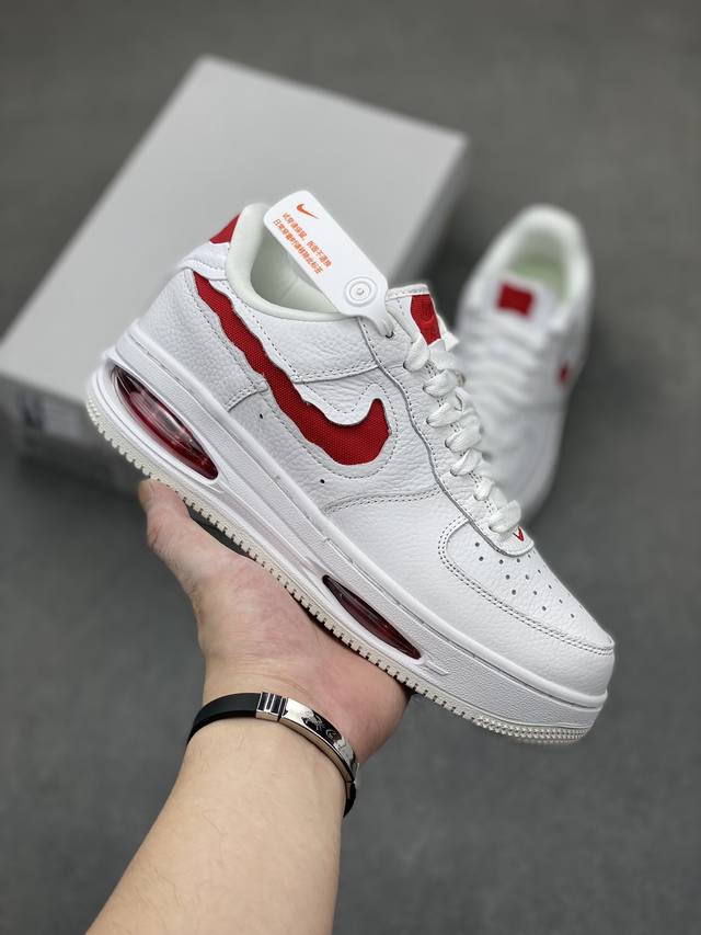 Nike Air Force 1 Low 白红空勾气垫 空军一号低帮运动休闲板鞋 官方同步 原装级别 原楦头原纸板 打造纯正空军版型#专注外贸渠道 全掌内置蜂窝