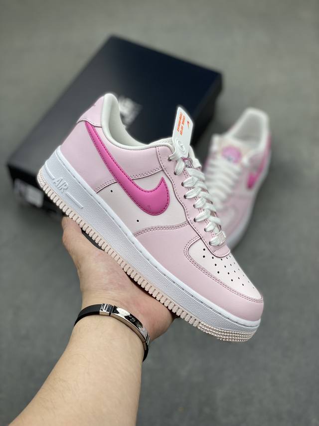 Nike Air Force 1 Low 07 白粉 女鞋 原楦头原纸板 打造纯正低帮空军版型 专注外贸渠道 全掌内置蜂窝气垫 原盒配件 原厂中底钢印、拉帮完美