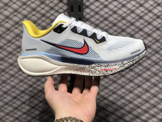 Nike Air Zoom Pegasus 41 代超级飞马涡轮增压马拉松休闲运动慢跑鞋 升级原楦原纸版数据开发#采用全新双层超轻透气网眼布材质#内里嵌入定型海