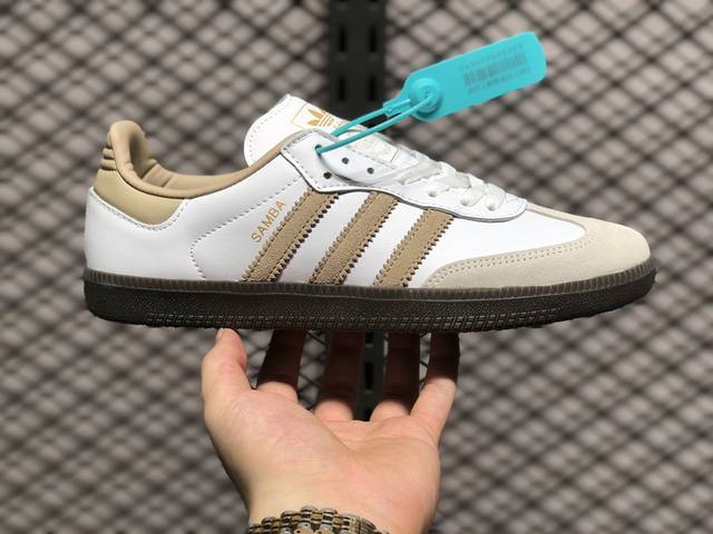 阿迪达斯三叶草adidas Originals Samba Og桑巴舞系列绅士德训足球风百搭低帮休闲运动板鞋 货号：Ji0218 尺码：36 36.5 37 3