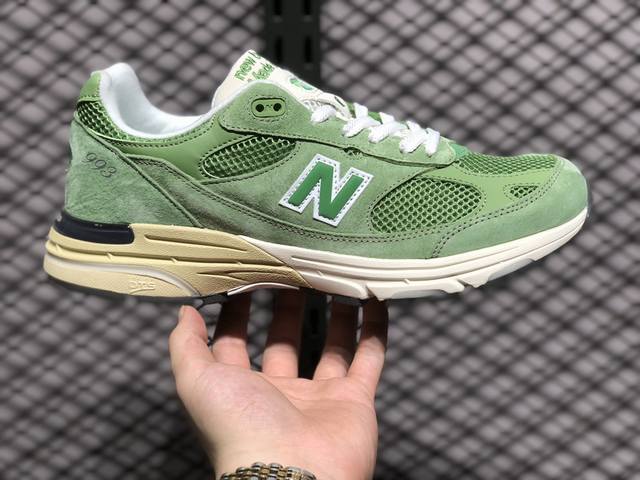 Nb新百伦new Balance In Usa Mr993 Bk系列美产血统经典复古休闲运动百搭老爹跑步鞋 绿色升级原楦原纸版开发 正确6层组合底模精密开发 搭