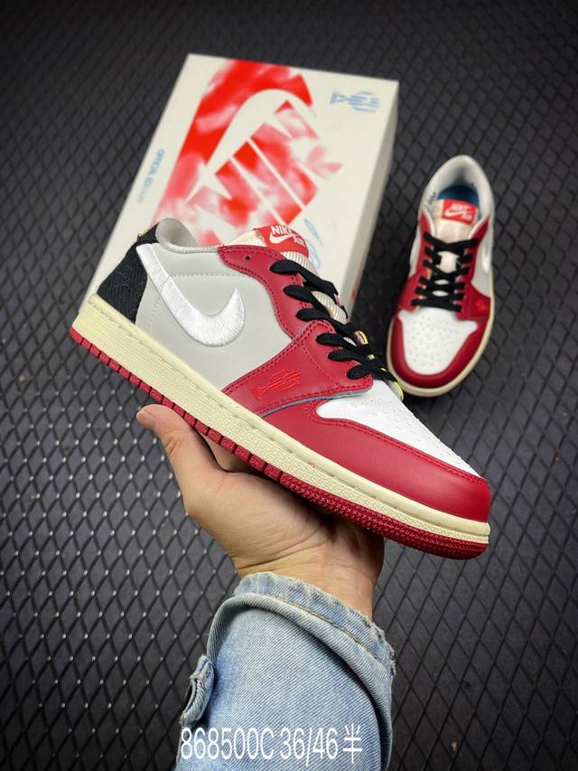 公司级air Jordan 1 Low Aj1 低帮文化休闲运动板鞋 市场唯一独家头层皮打造 原鞋原档案开发 原厂皮料 原档冲孔鞋头 正确满胶鞋垫 四线拉帮 原