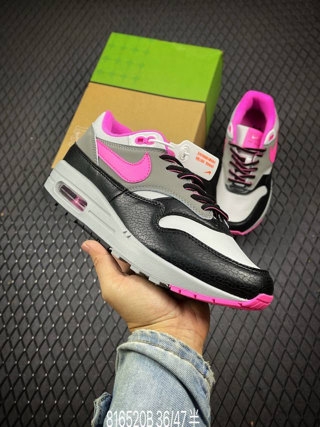 Nike Air Max 1 复刻黑红纯原版本复古休闲跑步鞋 官方同步上架真标原盒 原底原面 正确版型 原版开发 精准细节 市面最高版本官方货号：Hf3713