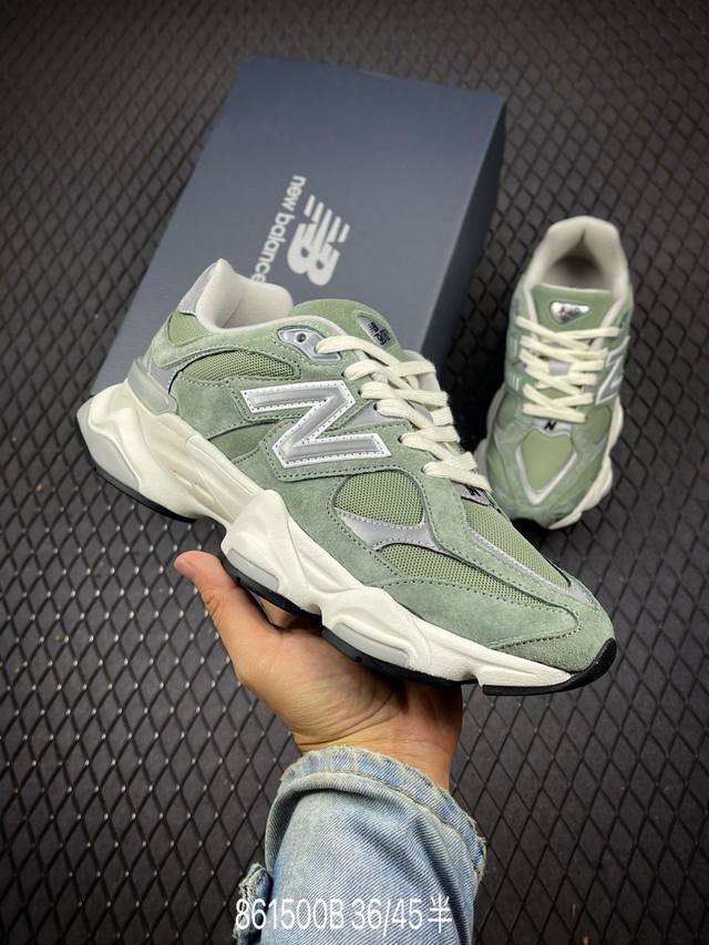 公司级别 New Balance Nb9060 潮流复古百搭老爹风休闲运动跑步鞋 货号：U9060Met #原楦原纸版数据开发 #采用猪巴革组合网织鞋面材质 #