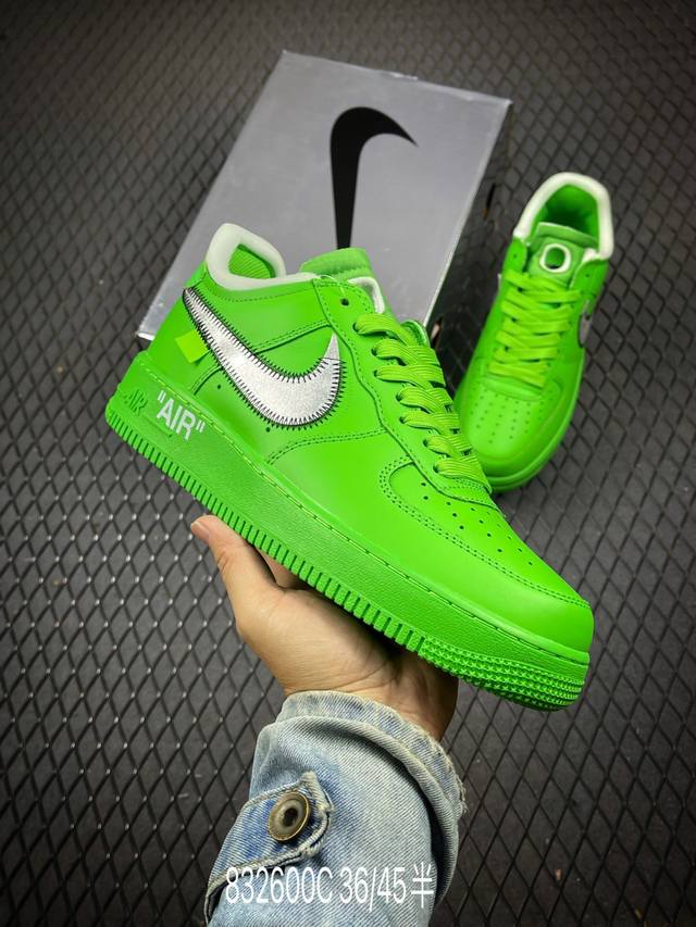 Nike Air Force 1+07 Off White 原楦头原纸板 打造纯正低帮空军版型专注外贸渠道 全掌内置蜂窝气垫 原盒配件 原厂中底钢印、拉帮完美