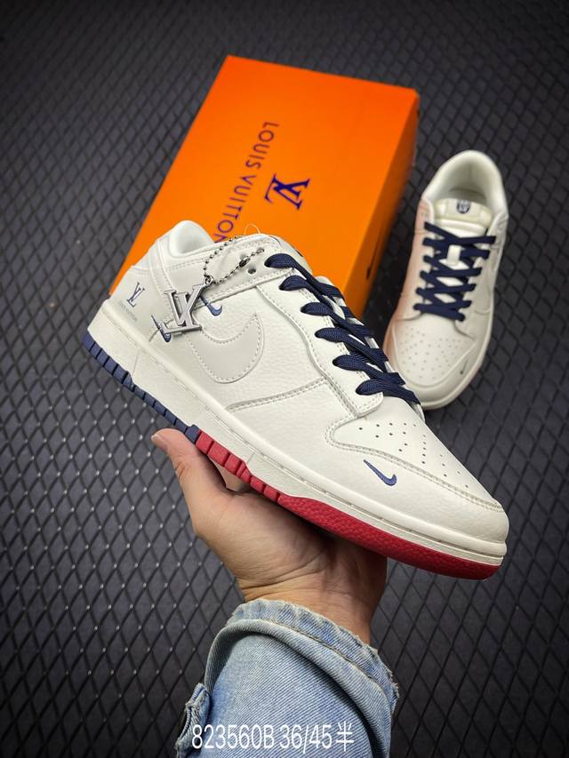 海外爆款限量发售！公司级 Nike Sb Dunk Low“Lv联名 周年高端定制 低帮休闲板鞋 定制鞋盒 皮料切割干净无任何毛边 细节完美 货号：Xx2025