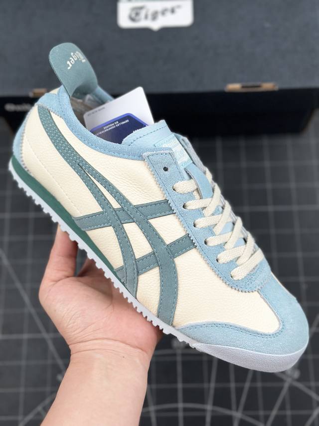 公司级onitsuka Tiger Mexico 66 鬼冢虎 低帮减震支撑低邦运动休闲鞋 这款鞋由皮革制成，具有鞋跟交叉加固设计，可提供更高的稳定性和全天舒适