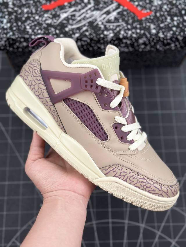 Air Jordan 3.5 Spizike Low 低帮 褐红色 Aj3.5 乔丹3.5代 斯派克李 乔丹篮球鞋系列 鞋身整体以褐色绒面皮革打造，加入红色点缀