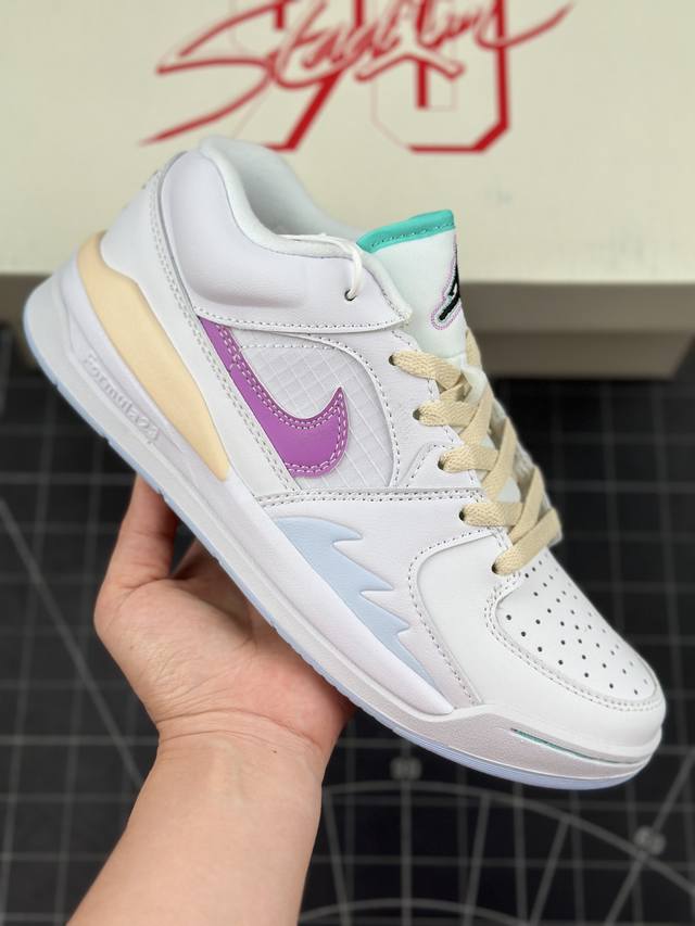 Nike Jordan Stadium 90 White Purple 乔丹90年代体育场系列混合低帮经典复古文化休闲运动篮球鞋“白紫黄” Jordan Sta