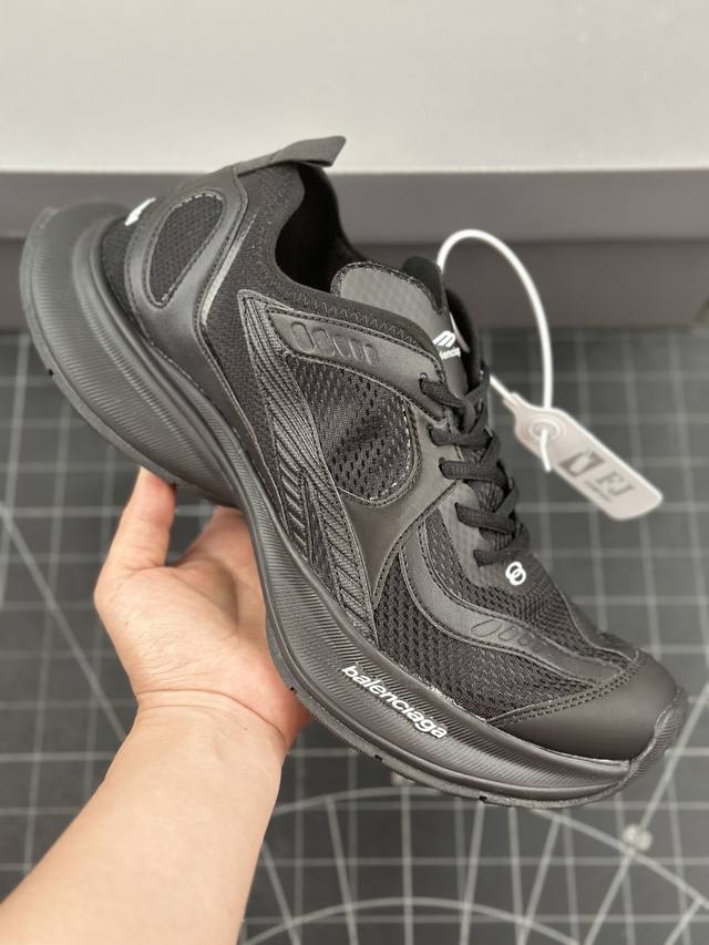 公司级法国高端奢侈品牌-巴黎世家balenciaga Track Trainers 3.0代复古野跑姥爹潮流百搭慢跑鞋 男女鞋配件防尘袋及附送鞋带，采用环保牛剖