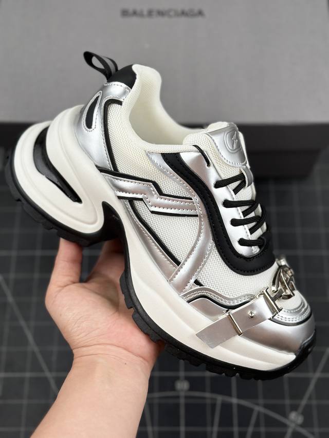 24Ss巴黎世家balenciaga Sneaker Rose Pink Black 运动休闲鞋系列 低帮潮流风百搭休闲运动鞋 广东品质原厂渠道原装订单 全套专