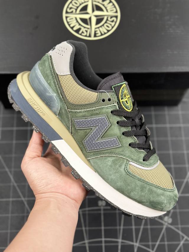 意大利机能时装品牌 石头岛stone Island X Nb新百伦new Balance U574 Dark Green 升级版系列低帮复古休闲运动慢跑鞋“联名