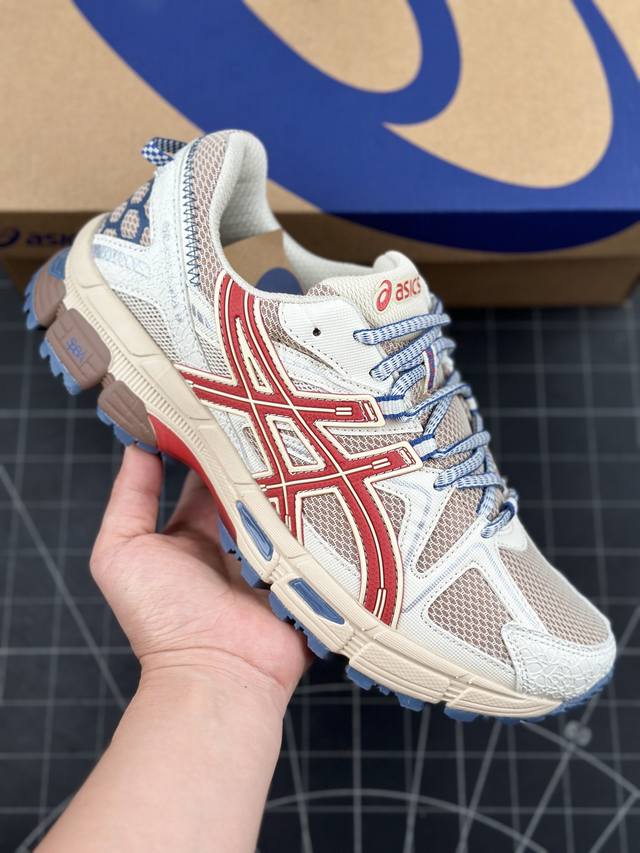 Asics Gel-Kahana 8 亚瑟士越野跑步鞋抓地稳定运动鞋缓震耐磨跑鞋 融合机能和户外潮流强势回归 核心科技gel内置于后跟 配合speva弹性中底