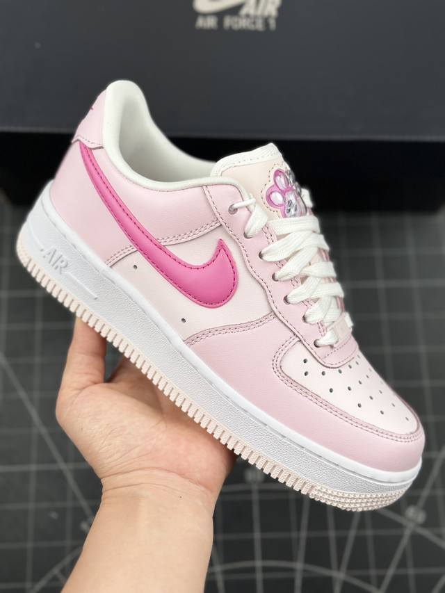 公司级nike Wmns Air Force 1'07 Lx 白粉色 空军一号经典低帮休闲运动板鞋 原楦头原纸板 打造纯正低帮空军版型 专注外贸渠道 全掌内置蜂