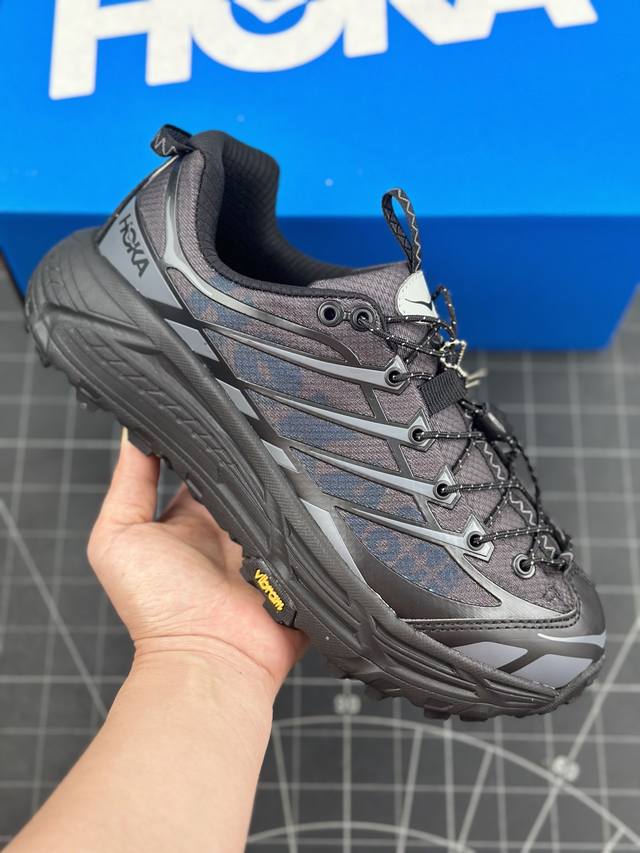 Hoka U Mafate Three Speed 2 马法特二代超轻厚底轻量山地跑步鞋 #轻量化材料fresh Foam。超轻量中底全部用料过3C认证！ 滚动