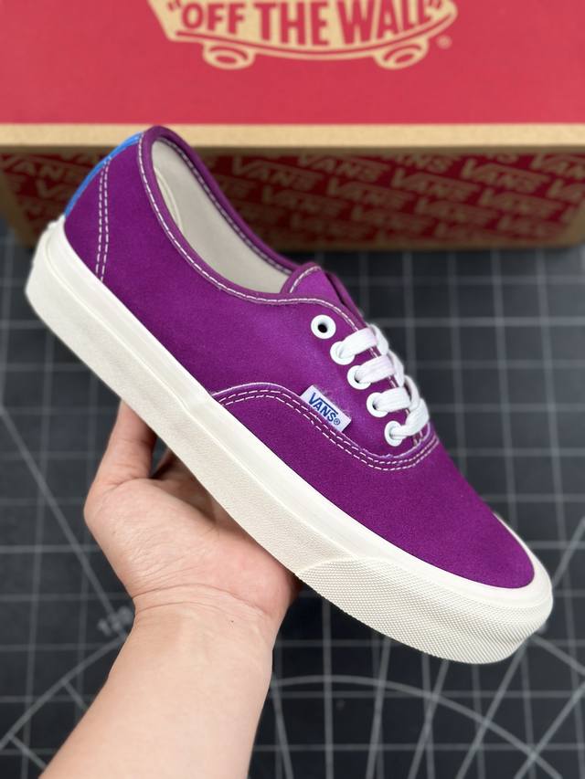 万斯vans Authentic Lx 安娜海姆 复古高端全麂皮低帮休闲硫化滑板鞋 工艺：硫化1:1 重量1:1、真标、原钢印、材质标、鞋型标、合格证 货号：V