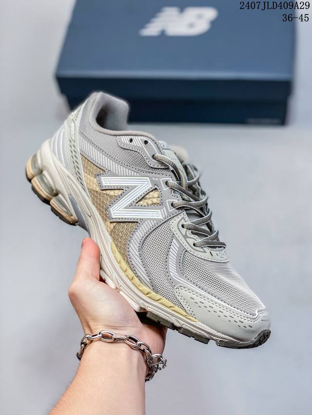 公司级new Balance Ml860 Nb新百伦系列经典复古老爹风休闲运动慢跑鞋 860 是new Balance 著名的复古跑鞋型号，其heyday 需追