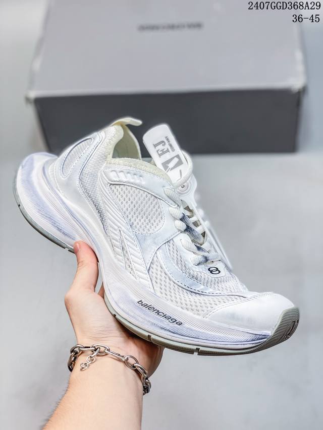 法国高端奢侈品牌-巴黎世家balenciaga Track Trainers 3.0代复古野跑姥爹潮流百搭慢跑鞋542436 W3Ac4 8071 尺码：35-