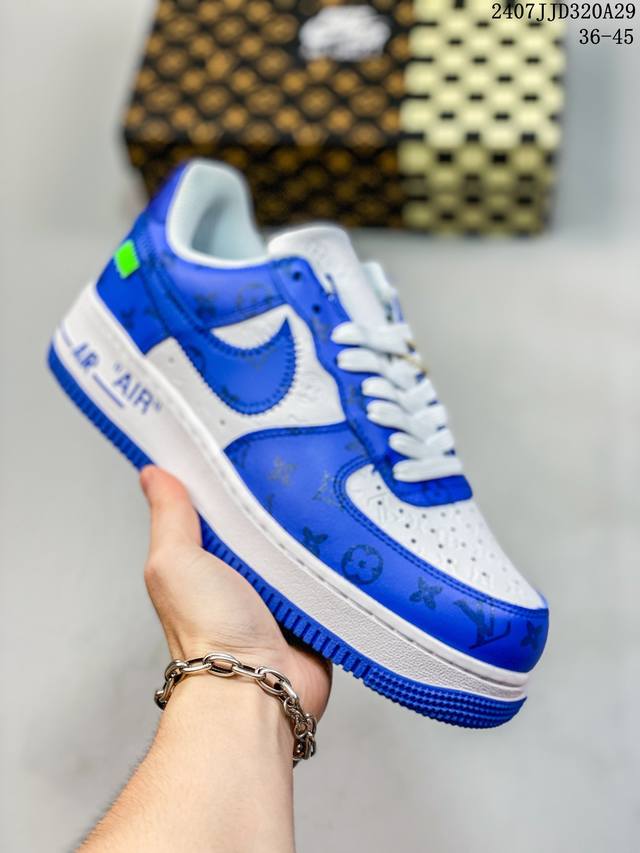 lv X Nike Air Force 1 Low 路易斯威登驴牌lv联名 空军一号低帮运动休闲板鞋 官方同步 原装级别 原楦头原纸板 打造纯正空军版型#专注外