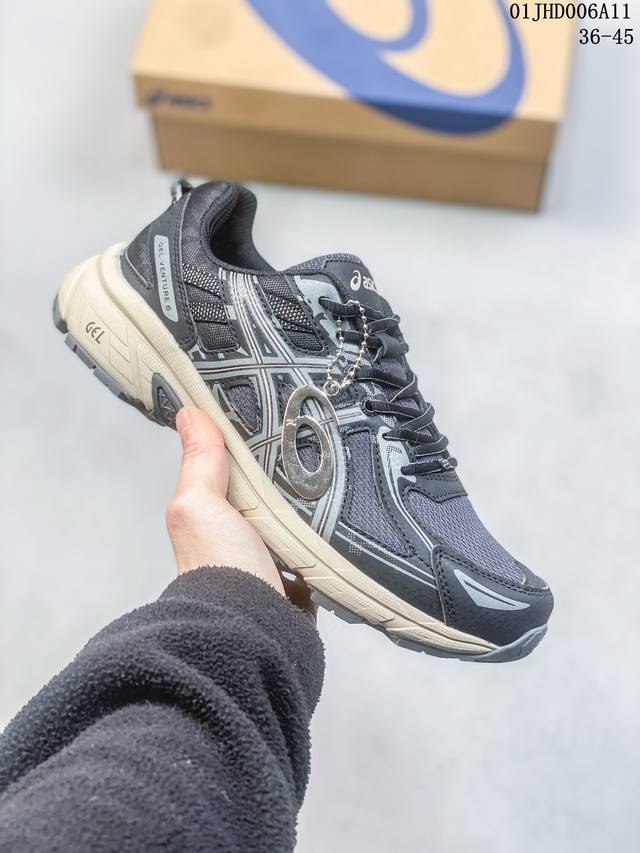 asics 亚瑟士 Gel-Venture 6 系列城市休闲运动跑步鞋时尚复古男女鞋 老爹鞋。Gel- Venture6跑鞋是越野跑者的多功能选择。专为喜欢户外