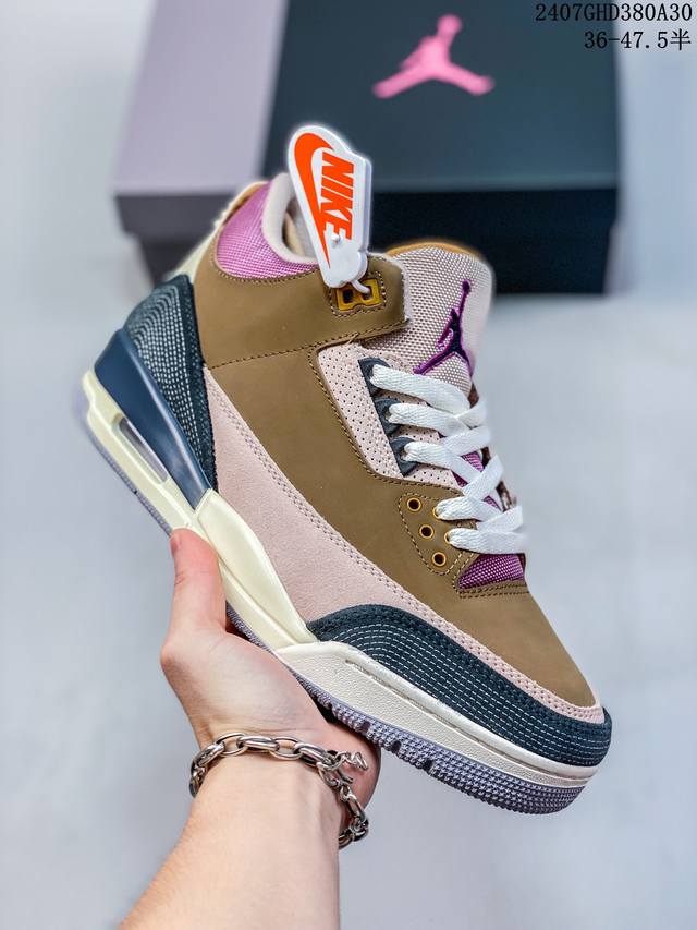 公司级air Jordan 3 Retro 复刻白水泥 Aj3 乔丹3代 Aj3 乔3 经典复刻白水泥 乔丹篮球鞋系列 鞋身以白色为主调，采用优质皮革材质搭配鞋