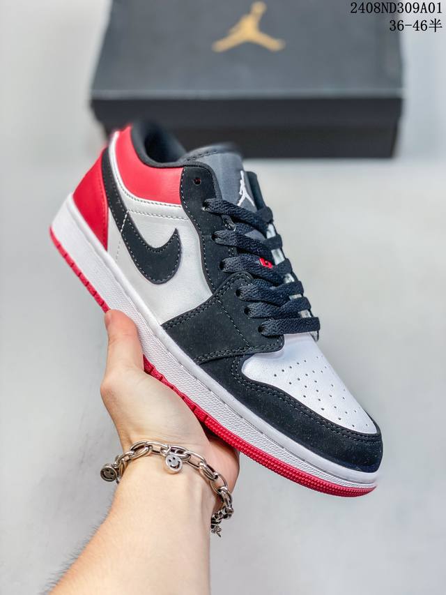 公司级nike Air Jordan 1 Retro Low aj1乔1低帮休闲板鞋 同步官方配色 官方货号:Cz07 -100 size:36 36.5 37