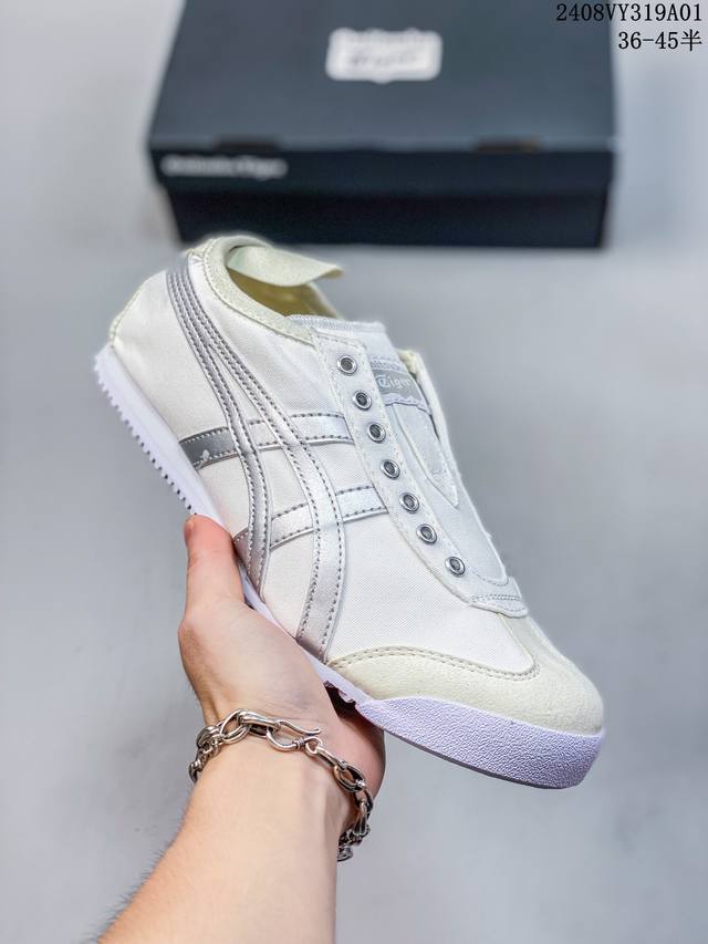 亚瑟士asics Onitsuka Tiger Slip-On鬼冢虎 一脚蹬 帆布鞋 08Vy319A01