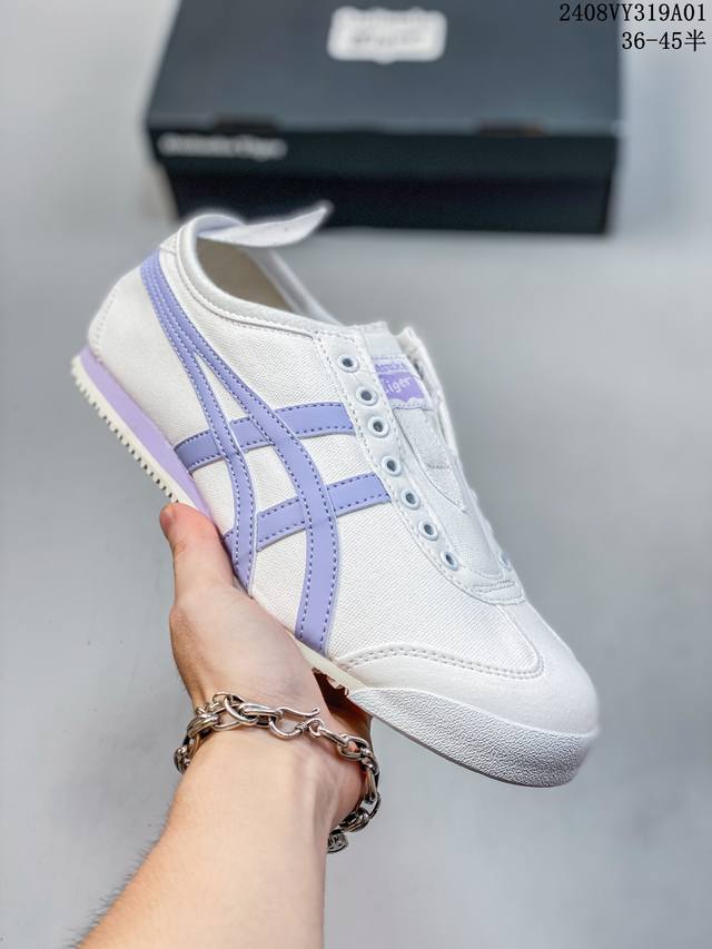 亚瑟士asics Onitsuka Tiger Slip-On鬼冢虎 一脚蹬 帆布鞋 08Vy319A01