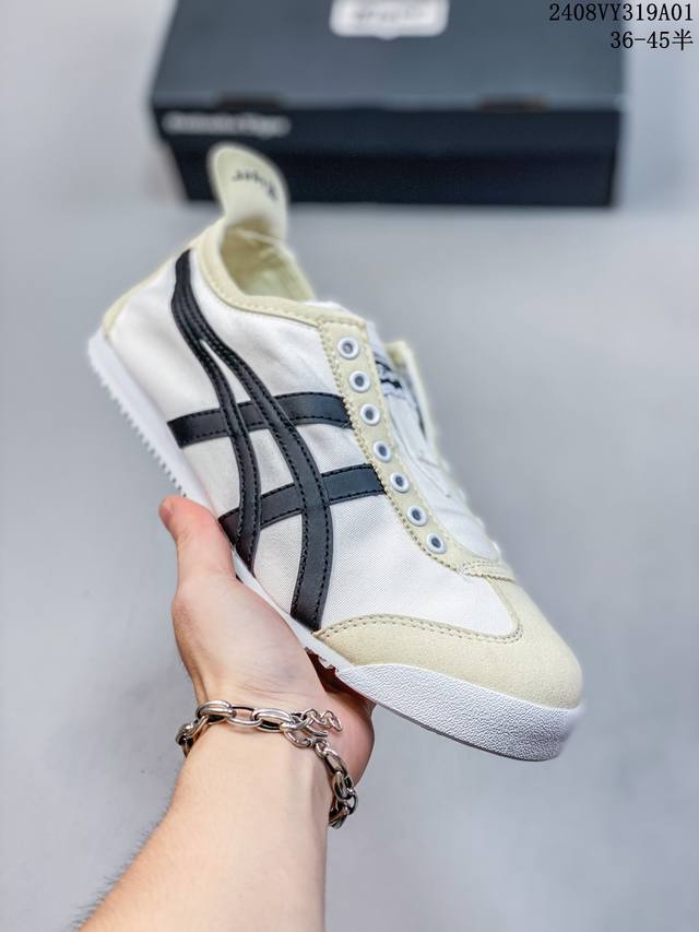 亚瑟士asics Onitsuka Tiger Slip-On鬼冢虎 一脚蹬 帆布鞋 08Vy319A01