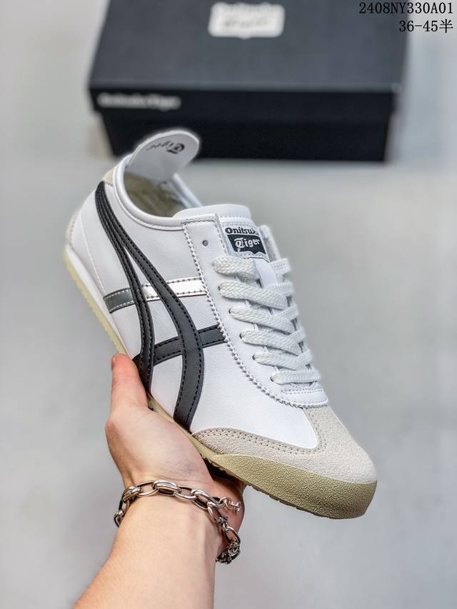 头层皮带半码 asics Onitsuka Tiger 亚瑟士 鬼冢虎 清晰显眼 配加软鞋垫 脚感舒适度爆满 原膜原料生产 鞋底平底耐磨防滑显著 一款绝佳休闲和