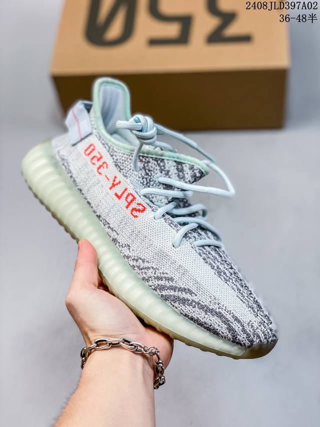 真爆真标 Adidas 阿迪达斯 Yeezy Boost 350 V2 椰子 休闲透气缓震舒适 百搭轻便中底慢跑鞋 椰子鞋经典运动鞋中性跑鞋 07Jld397A