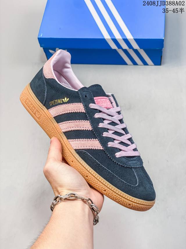 adidas Handball Spezial 三叶草手球特别版圣帕特里克节联名款 全鞋采用yezzy500一样的皮料 进口长绒皮，特殊工艺技术 原盒包装 牛筋