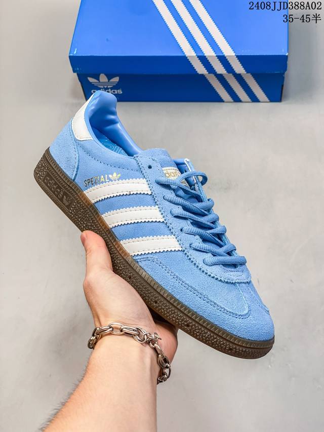 adidas Handball Spezial 三叶草手球特别版圣帕特里克节联名款 全鞋采用yezzy500一样的皮料 进口长绒皮，特殊工艺技术 原盒包装 牛筋