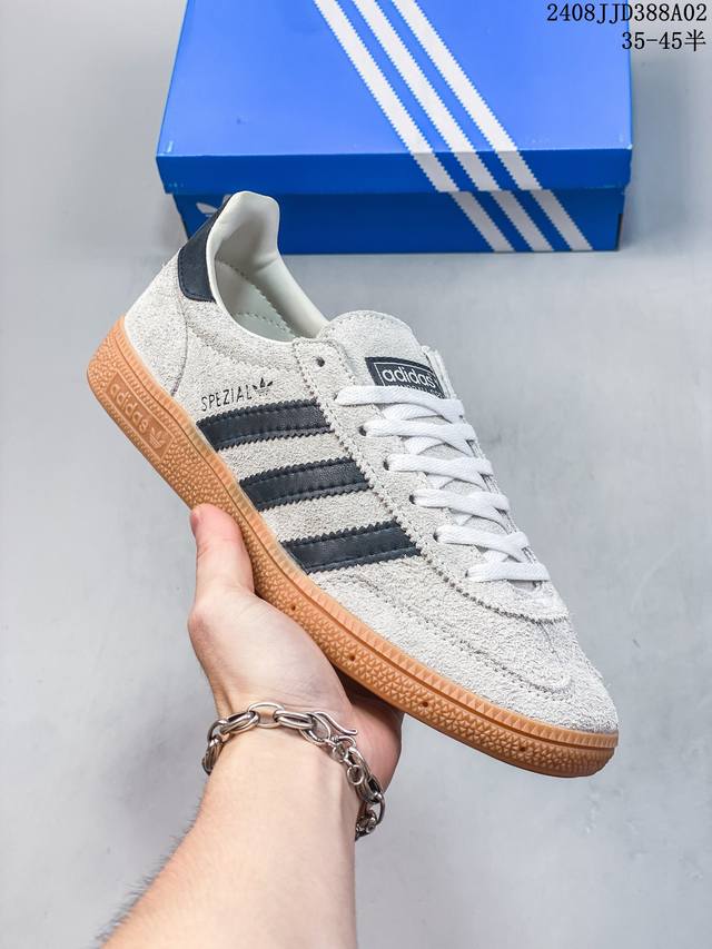 adidas Handball Spezial 三叶草手球特别版圣帕特里克节联名款 全鞋采用yezzy500一样的皮料 进口长绒皮，特殊工艺技术 原盒包装 牛筋