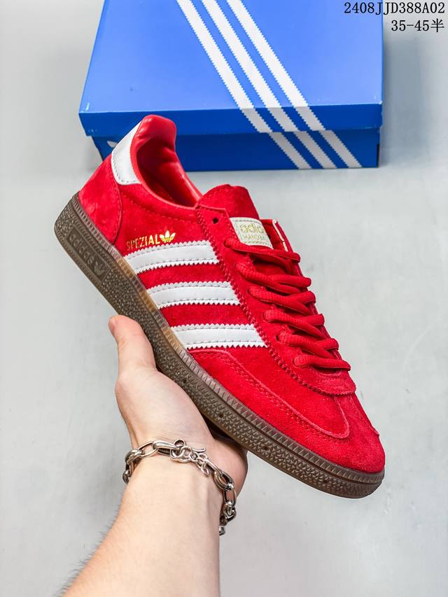 adidas Handball Spezial 三叶草手球特别版圣帕特里克节联名款 全鞋采用yezzy500一样的皮料 进口长绒皮，特殊工艺技术 原盒包装 牛筋