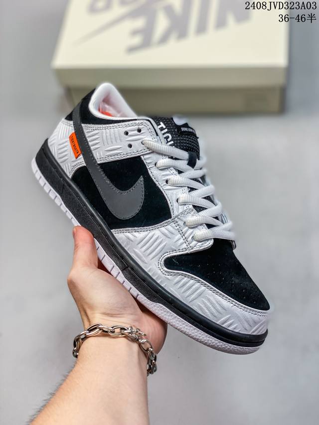 nike Sb Dunk Low X Tightbooth 联名反转黑白熊猫 帶來的是更好的视觉和脚感体验 大厂纯原品质出货 清洁度 电绣工艺 皮料切割干净无任