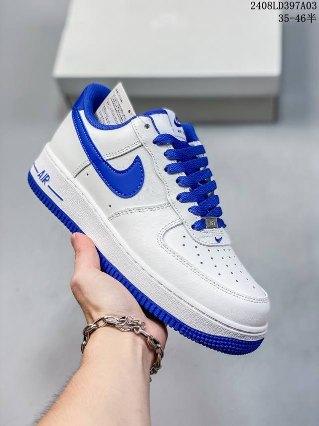 公司级带半码 耐克nike Air Force 1 Low 空军一号 Af1 低帮百搭厚底增高休闲运动板鞋。柔软、弹性十足的缓震性能和出色的中底设计，横跨复古与