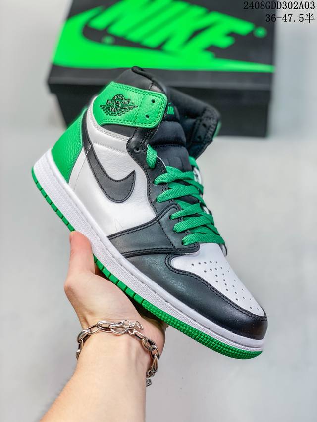 耐克 Nike Air Jordan 1 Retro High Og 乔丹一代篮球鞋复刻运动鞋 皮面高帮板鞋的设计灵感源自运动夹克，带你重温入选球队时刻。采用经