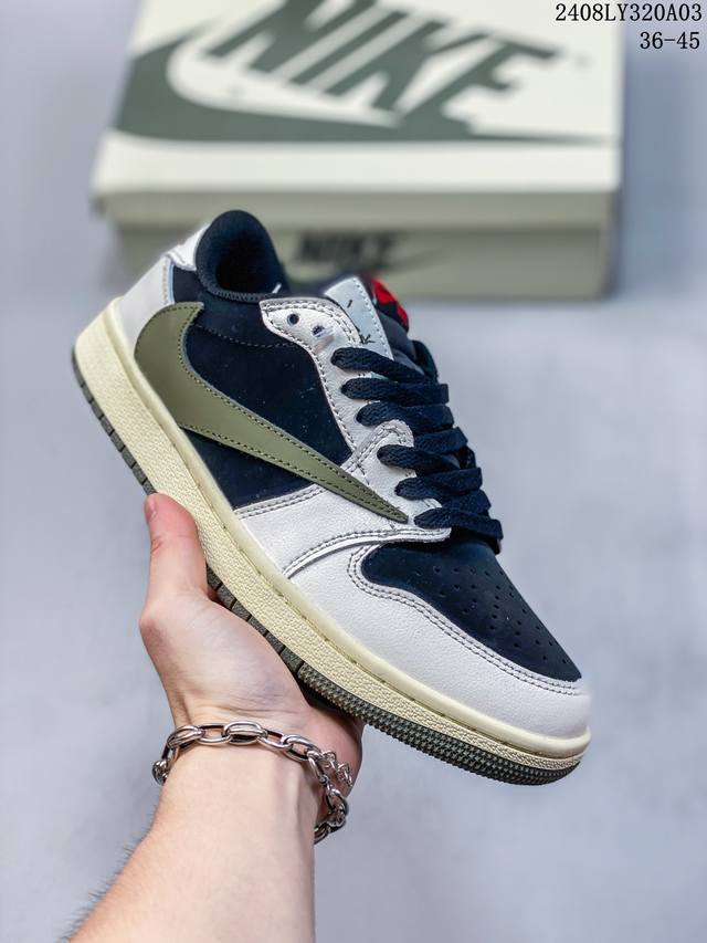 耐克 Nike Air Jordan 1 Low Og Sp Military Blue Aj1乔1 倒勾 低帮篮球鞋 Aj1 乔丹1代 Aj1 乔1 反向脚趾