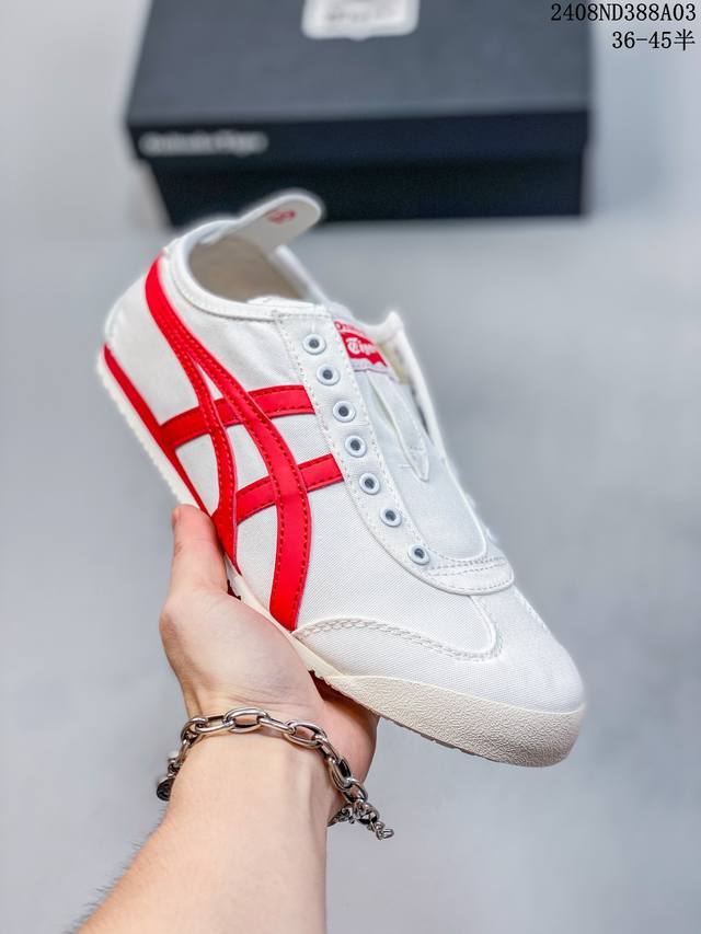 亚瑟士asics Onitsuka Tiger Slip-On鬼冢虎 一脚蹬 帆布鞋 08Nd388A03