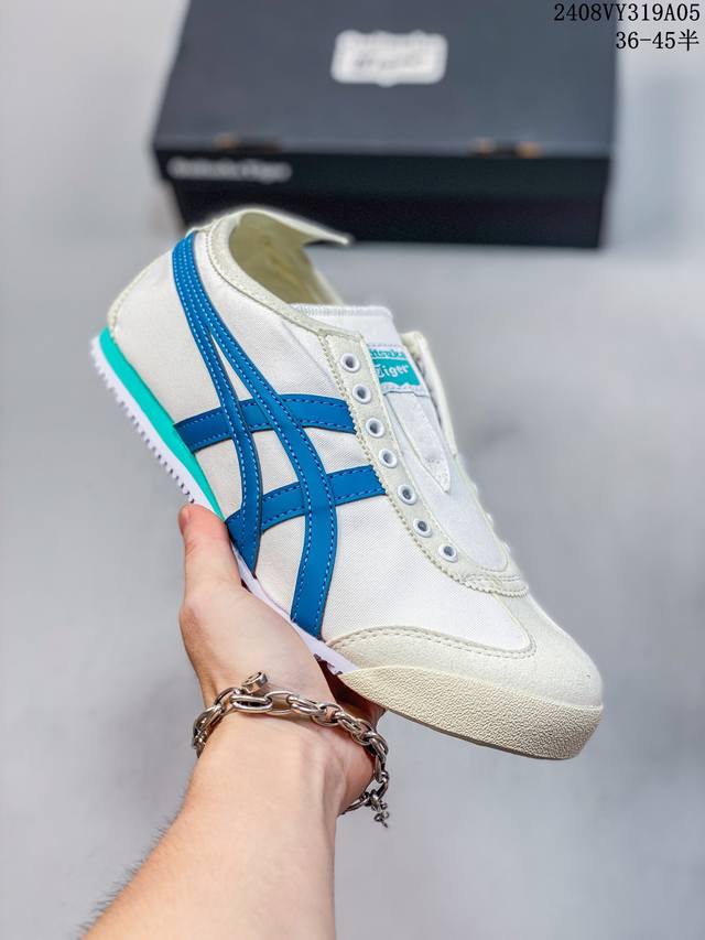 亚瑟士asics Onitsuka Tiger Slip-On鬼冢虎 一脚蹬 帆布鞋 08Vy319A05