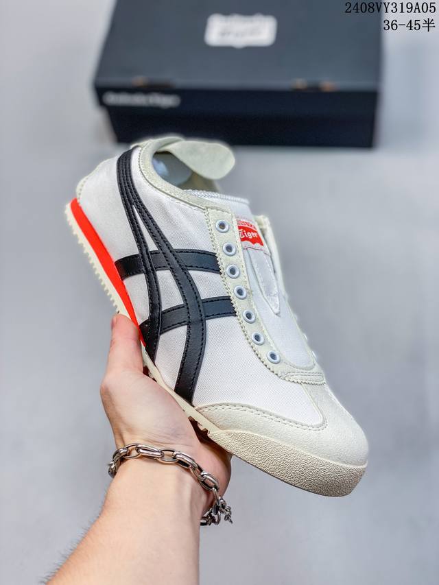 亚瑟士asics Onitsuka Tiger Slip-On鬼冢虎 一脚蹬 帆布鞋 08Vy319A05