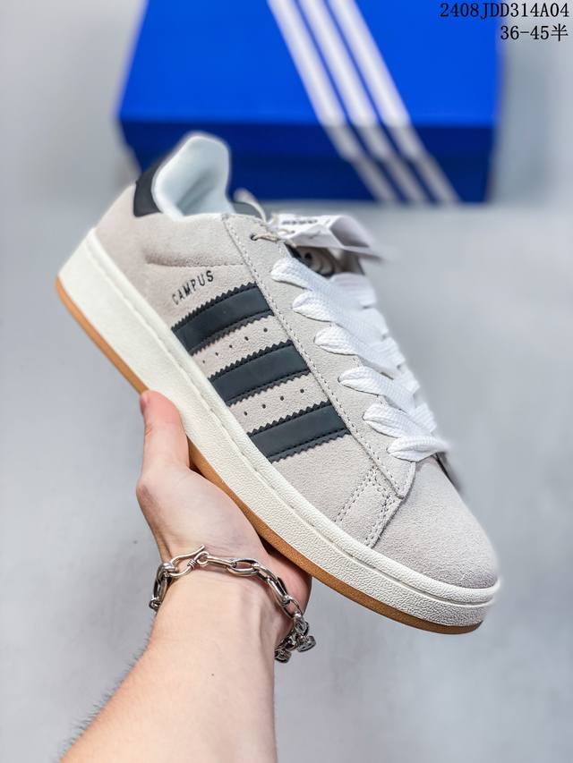 阿迪达斯 Adidas Originals Campus 00S 学院系列 面包风 经典复古低帮百搭休闲运动板鞋 半 36-45半 08Jdd314A05