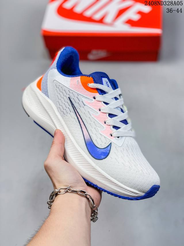 真标耐克nike Zoom Winflo 7代轻质透气休闲运动跑步鞋。采用了后掌气垫 Air-Zoom 的设计，升级中底为cushlon St，材质上更显得轻盈