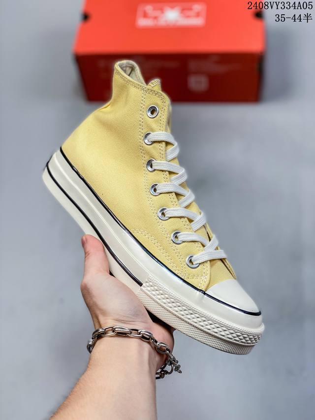 converse Chuck Taylor All Star 1970S 舒适潮流 防滑耐磨 高帮 帆布鞋 男女同款 柔雾绿35-44 36.5 37.5 39